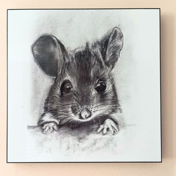 Little Grey Mouse Wall Panel