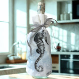 Flour sack towels used to wrap a gift
