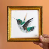 Hummingbird  Gold Framed Giclee Print