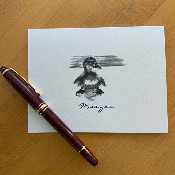 6 Duckling Note Cards